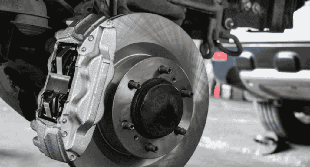 inspecting brake calipers